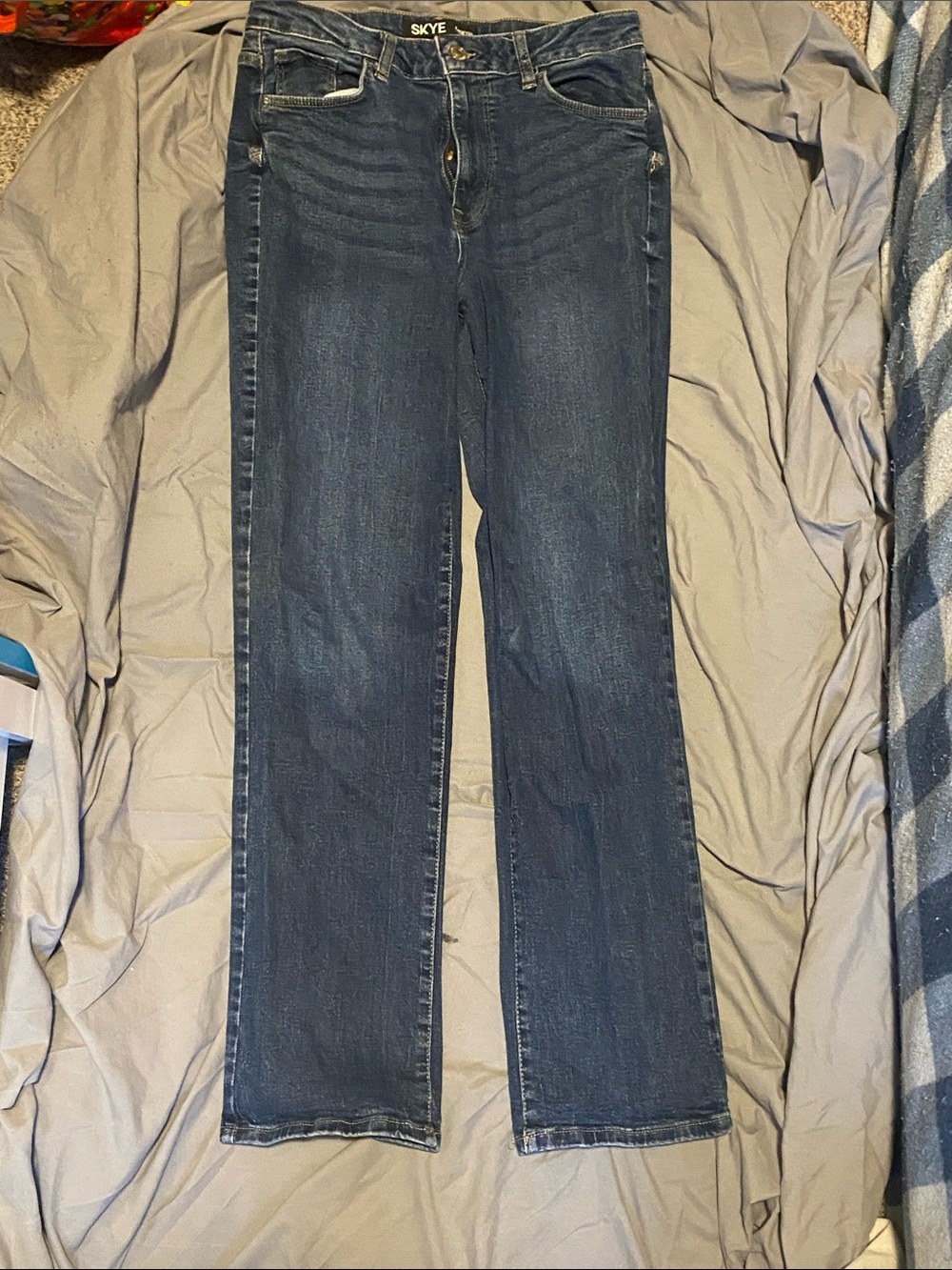 Skye Women's Indigo Boot-Cut Jeans